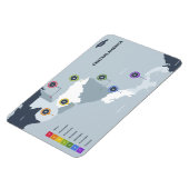 Zentralamerika-Karte Magnet (Linke Seite)