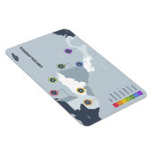 Zentralamerika-Karte Magnet (Rechte Seite)