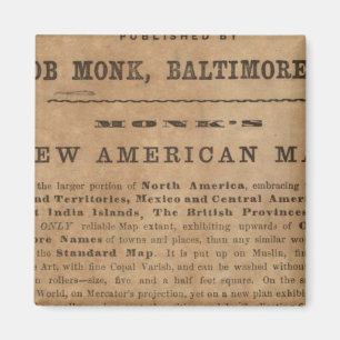 Zentralamerika, Kuba und Florida des Mönchs Magnet