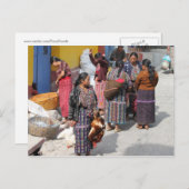 Zentralamerika-Markt - Guatemaltekischer Markt Postkarte (Vorne/Hinten)
