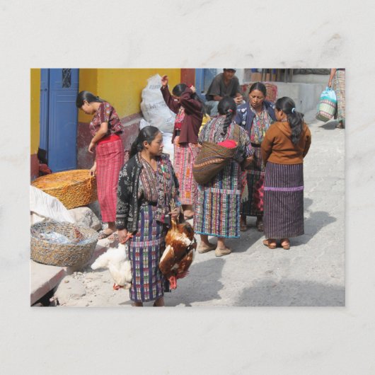 Zentralamerika-Markt - Guatemaltekischer Markt Postkarte (Vorderseite)