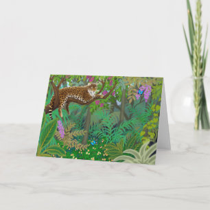 Zentralamerikanische Jungle Leopard Grußkarte Karte
