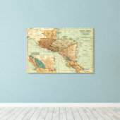 ZentralamerikaPanoramakarteMittelamerika 2 Leinwanddruck (Insitu (Holzboden))