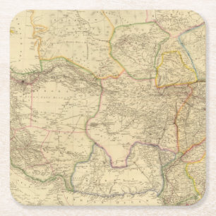 Zentralasien 2 rechteckiger pappuntersetzer