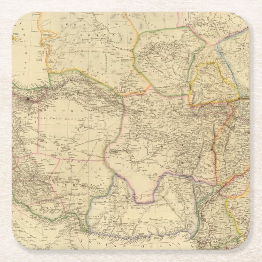 Zentralasien 2 rechteckiger pappuntersetzer (Vorderseite)