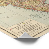 Zentralasien, Indien Poster (Ecke)