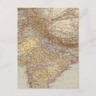 Zentralasien, Indien Postkarte