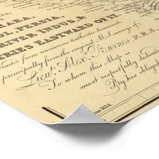 Zentralasien Poster (Ecke)