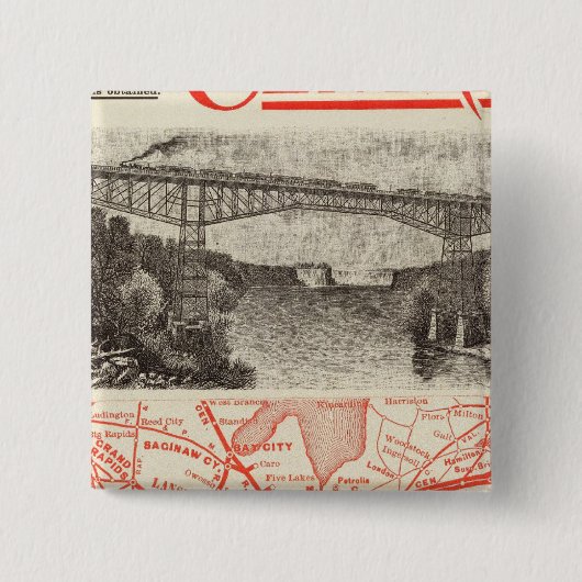 Zentralbahn von Michigan Button (Vorderseite)