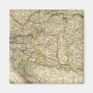 Zentralbalkan-Halbinsel Österreich Ungarn Magnet