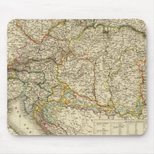 Zentralbalkan-Halbinsel Österreich Ungarn Mousepad (Vorne)