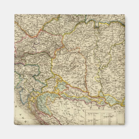Zentralbalkanhalbinsel Österreich Ungarn Magnet (Vorne)