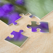 Zentralblume mit blühender Speedwell-Pflanze Puzzle (Seite)