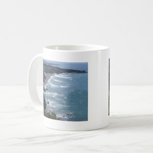 Zentrale Kalifornien-Küste Kaffeetasse (Vorderseite Links)