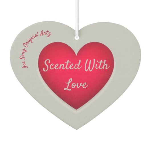 Zentrale Lage mit Liebe Herzluft Freshener Autolufterfrischer (Rückseite)