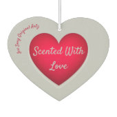 Zentrale Lage mit Liebe Herzluft Freshener Autolufterfrischer (Vorderseite)