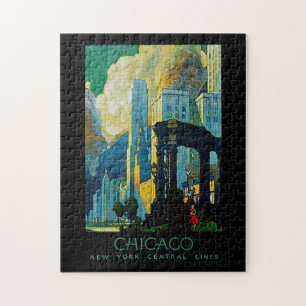 Zentrale Linien Chicago ~ New York Puzzle