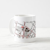 Zentrale Manchester-Karte Kaffeetasse (Vorderseite Links)