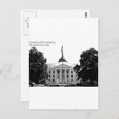 ZENTRALE STAAT HOSPITAL - MILLEDGEVILLE, GEORGIEN POSTKARTE (Vorne/Hinten)