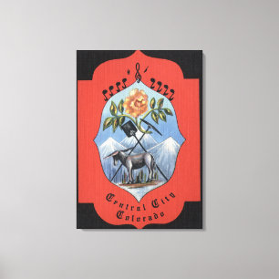 Zentrale Stadt, Colorado - offizielle Leinwanddruck