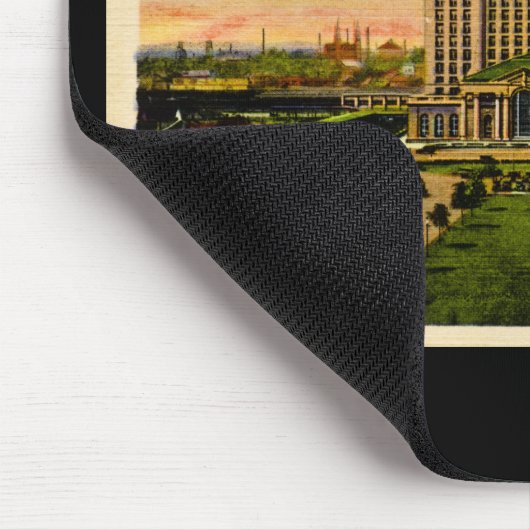 Zentrale Station Detroit, Michigan Michigans Mousepad (Ecke)