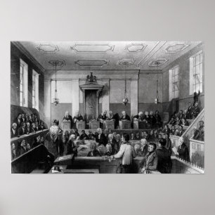 Zentrale Strafkammer, der alte Bailey Poster