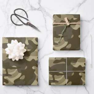 Zentrale Tarnung Geschenkpapier Set