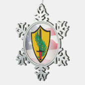 Zentraler Befehl CENTCOM Schneeflocken Zinn-Ornament (Rechts)