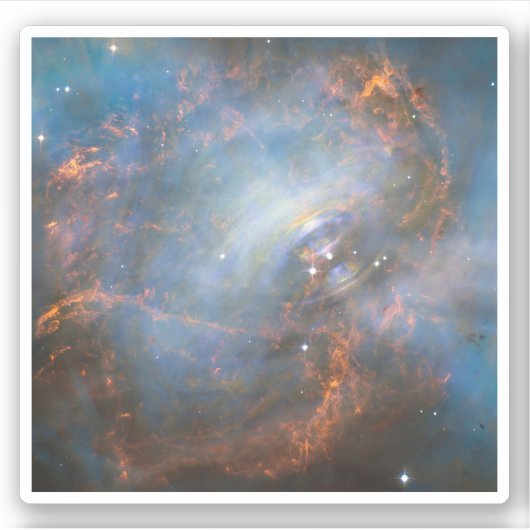 Zentraler Neutronenstern im Krabbennebel. Aufkleber (Vorderseite)
