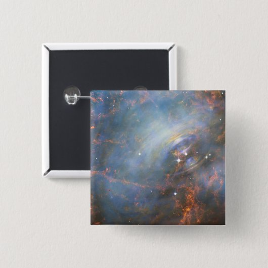 Zentraler Neutronenstern im Krabbennebel. Button (Vorne & Hinten)