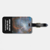 Zentraler Neutronenstern im Krabbennebel. Gepäckanhänger (Rückseite horizontal)