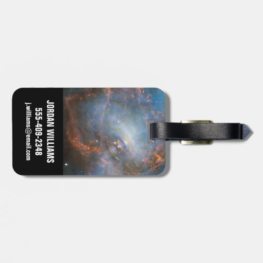 Zentraler Neutronenstern im Krabbennebel. Gepäckanhänger (Rückseite horizontal)