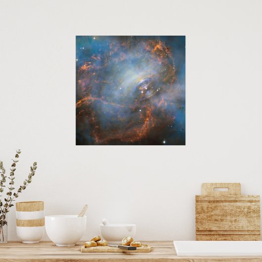 Zentraler Neutronenstern im Krabbennebel. Poster (Küche)