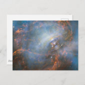 Zentraler Neutronenstern im Krabbennebel. Postkarte (Vorne/Hinten)