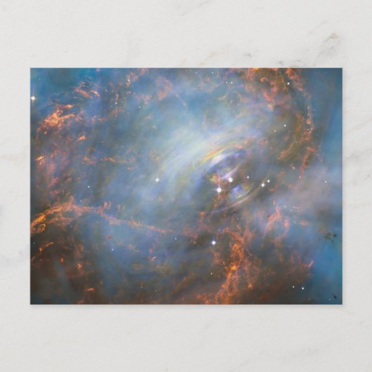 Zentraler Neutronenstern im Krabbennebel. Postkarte (Vorderseite)