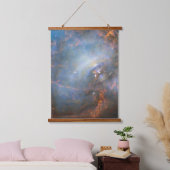 Zentraler Neutronenstern im Krabbennebel. Wandteppich Mit Holzrahmen (Schlafzimmer)