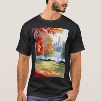 Zentraler Park im Herbst Eine farbenfrohe Reise T-Shirt