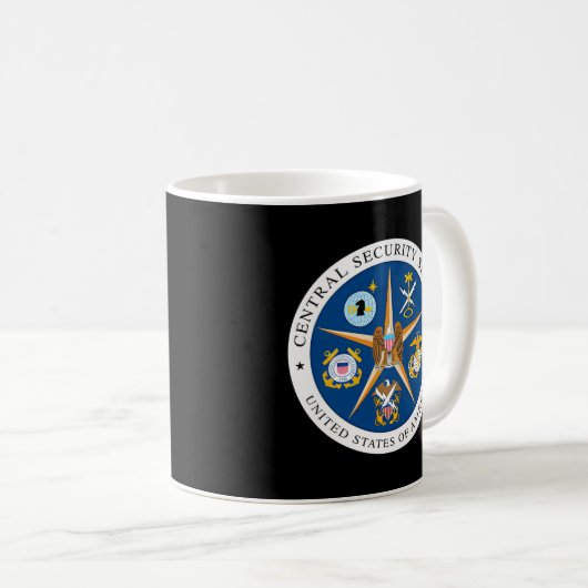 Zentraler Sicherheitsdienst CSS NSA Intelligence V Kaffeetasse (VorderseiteRechts)