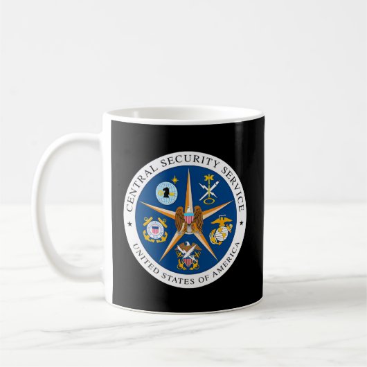 Zentraler Sicherheitsdienst CSS NSA Intelligence V Kaffeetasse (Links)