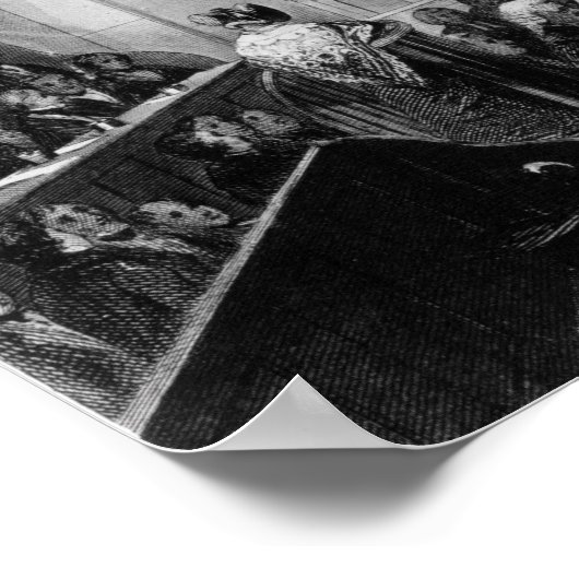 Zentraler Strafgerichtshof, das alte Bailey Poster (Ecke)