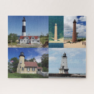 Zentraler unterer Michigan-Westleuchtturm Puzzle