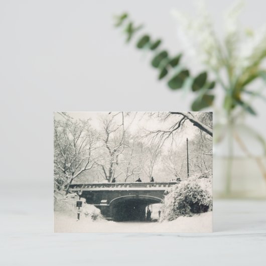 zentraler Winter Postkarte (Stehend Vorderseite)