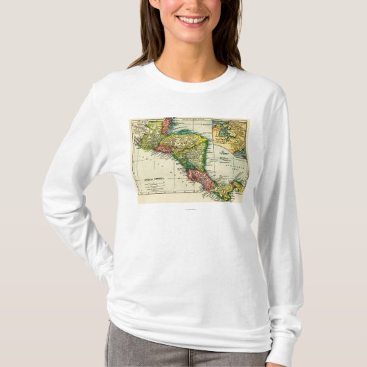 Zentrales AmericaPanoramic MapCentral Amerika T-Shirt (Vorderseite)