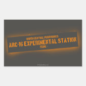 Zentrales Nordpositronics Rechteckiger Aufkleber (Vorderseite)