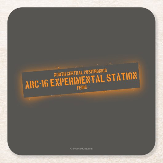 Zentrales Nordpositronics Rechteckiger Pappuntersetzer (Vorderseite)