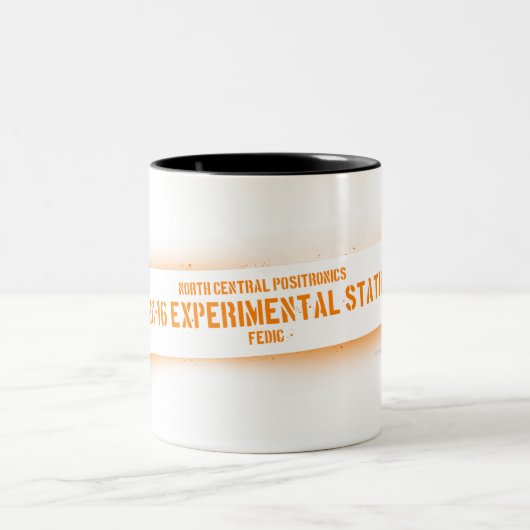 Zentrales Nordpositronics Zweifarbige Tasse (Mittel)