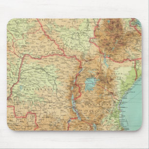 Zentrales und südliches Afrika mit Schifffahrtsro Mousepad