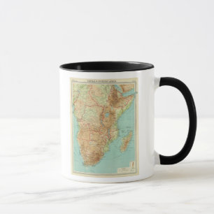 Zentrales und südliches Afrika mit Schifffahrtsro Tasse