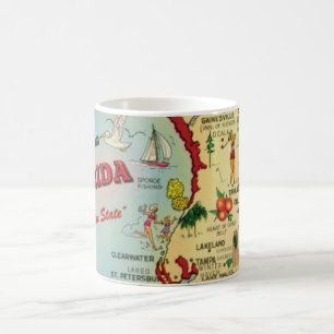 Zentralflorida-Karten-Tasse Kaffeetasse