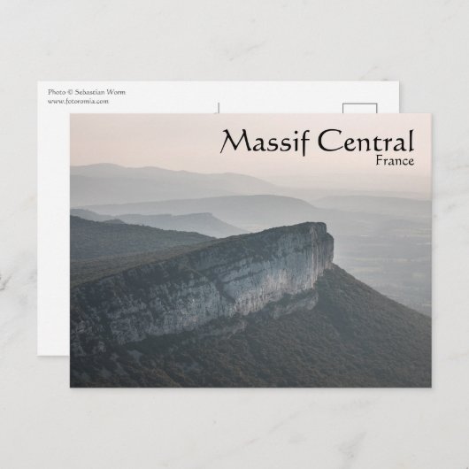 Zentralfrankreich Postkarte (Vorne/Hinten)